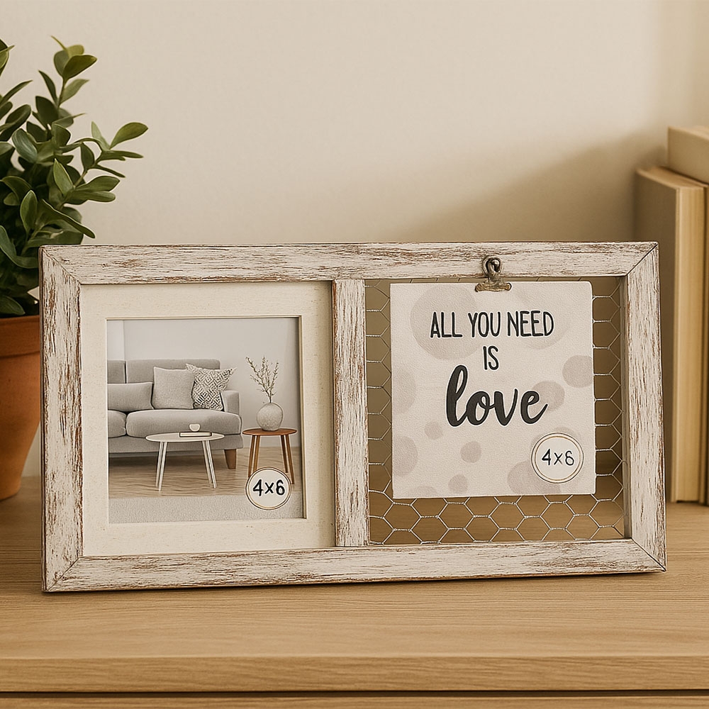 ДЪРВЕНА РАМКА ЗА СНИМКИ ALL YOU NEED IS LOVE