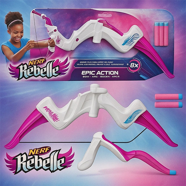 Детски лък Hasbro Nerf Rebelle Epic Action Bow
