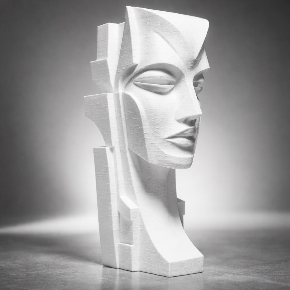 Ethereal Geometry – Артистична бюст скулптура