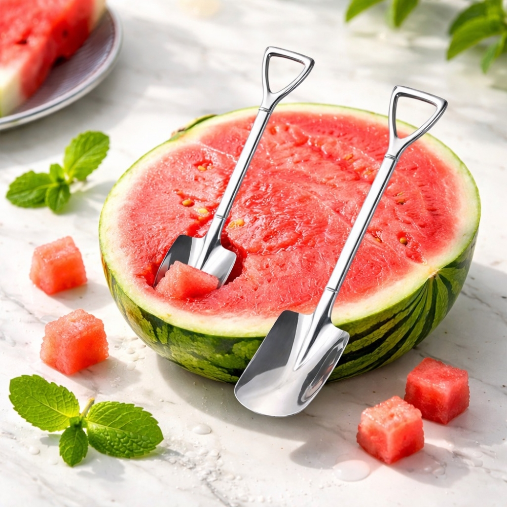 Комплект 4 броя лъжички с форма на лопата 4pcs Shovel Shaped Spoon