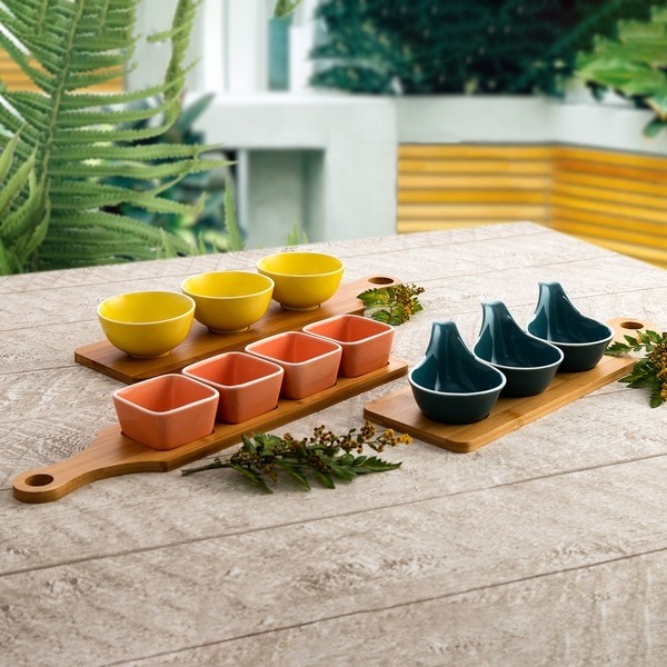 КОМПЛЕКТ ЗА ПРЕДЯСТИЕ BIDASOA ARUBA ПОРЦЕЛАН (3 PCS)