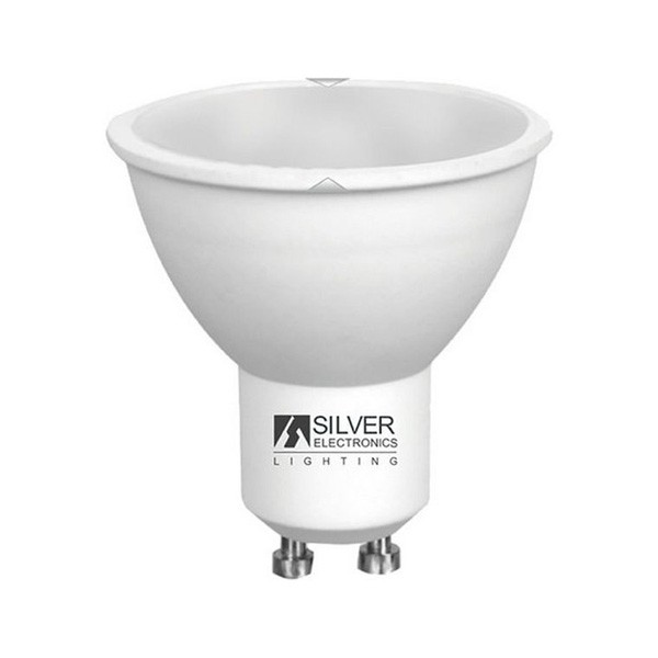 LED ДВУЦВЕТНА КРУШКА ЗА ЛАМПА SILVER ELECTRONICS ECO GU10 7W 6000K (БЯЛА СВЕТЛИНА)