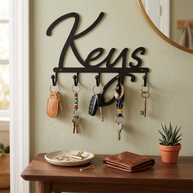 Метална закачалка за ключове „Keys“ с 4 куки
