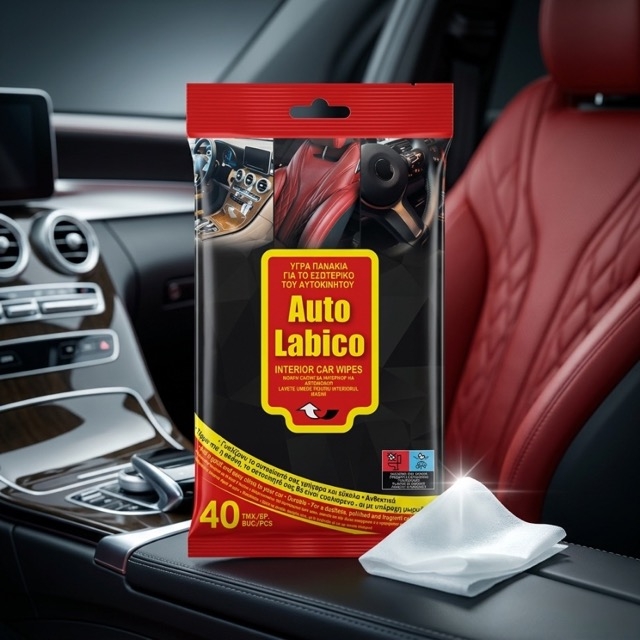 Мокри кърпички за интериор на автомобил Auto Labico (40 бр.)