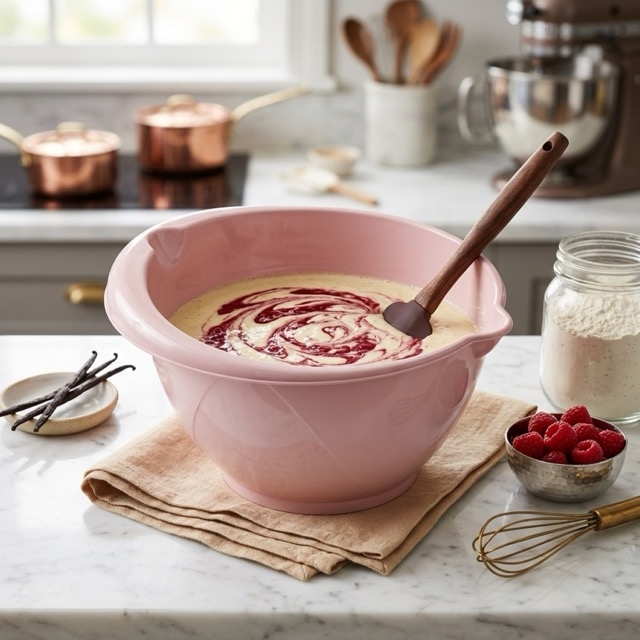 Пластмасова купа за смесване – Powder Pink, 3 л
