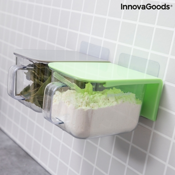 ПОДВИЖНИ ЗАЛЕПВАЩИ СЕ КУТИИ ЗА СЪХРАНЕНИЕ HANDSTORE INNOVAGOODS ОПАКОВКА ОТ 2 БРОЯ