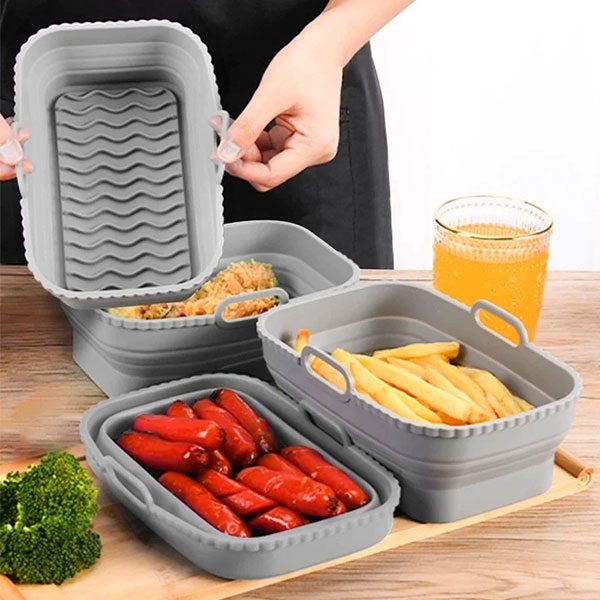 Правоъгълна форма за Air Fryer Silicone Air Fryer Pad