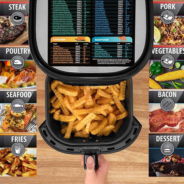 Самозалепващ се магнитен стикер Air Fryer Cooking Time Kitchen Sticker