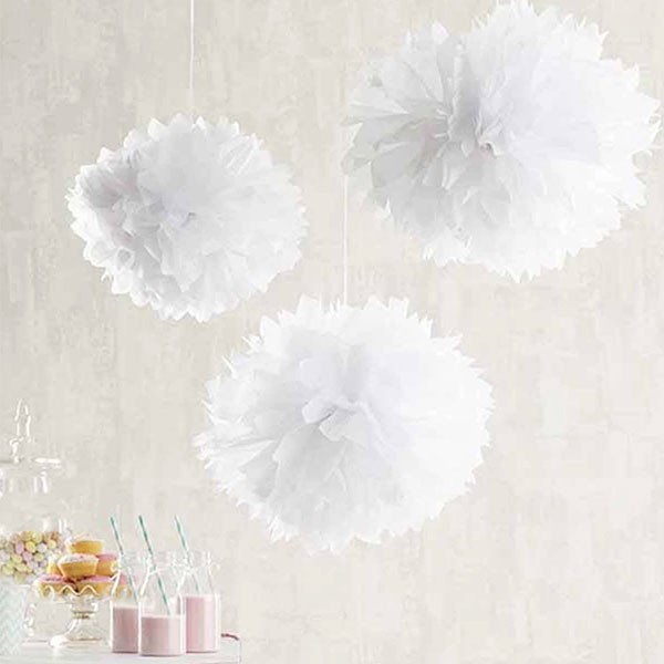 Сет от 3 броя Декоративни парти топки DIY Decorative Paper Flower Ball