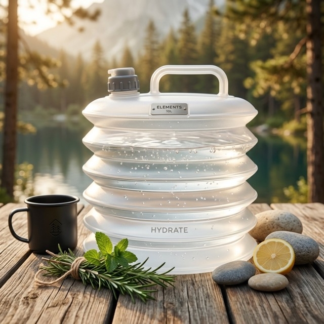 Сгъваема туба за вода тип акордеон, 10L