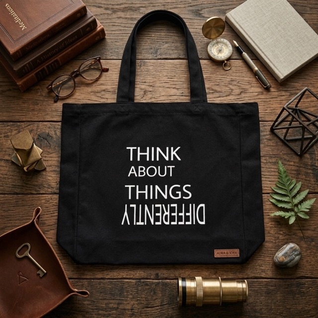Текстилна чанта „Think About Things Differently“