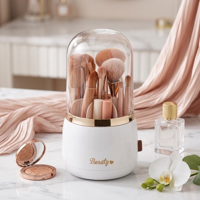 Въртяща се поставка за четки за грим Beauty